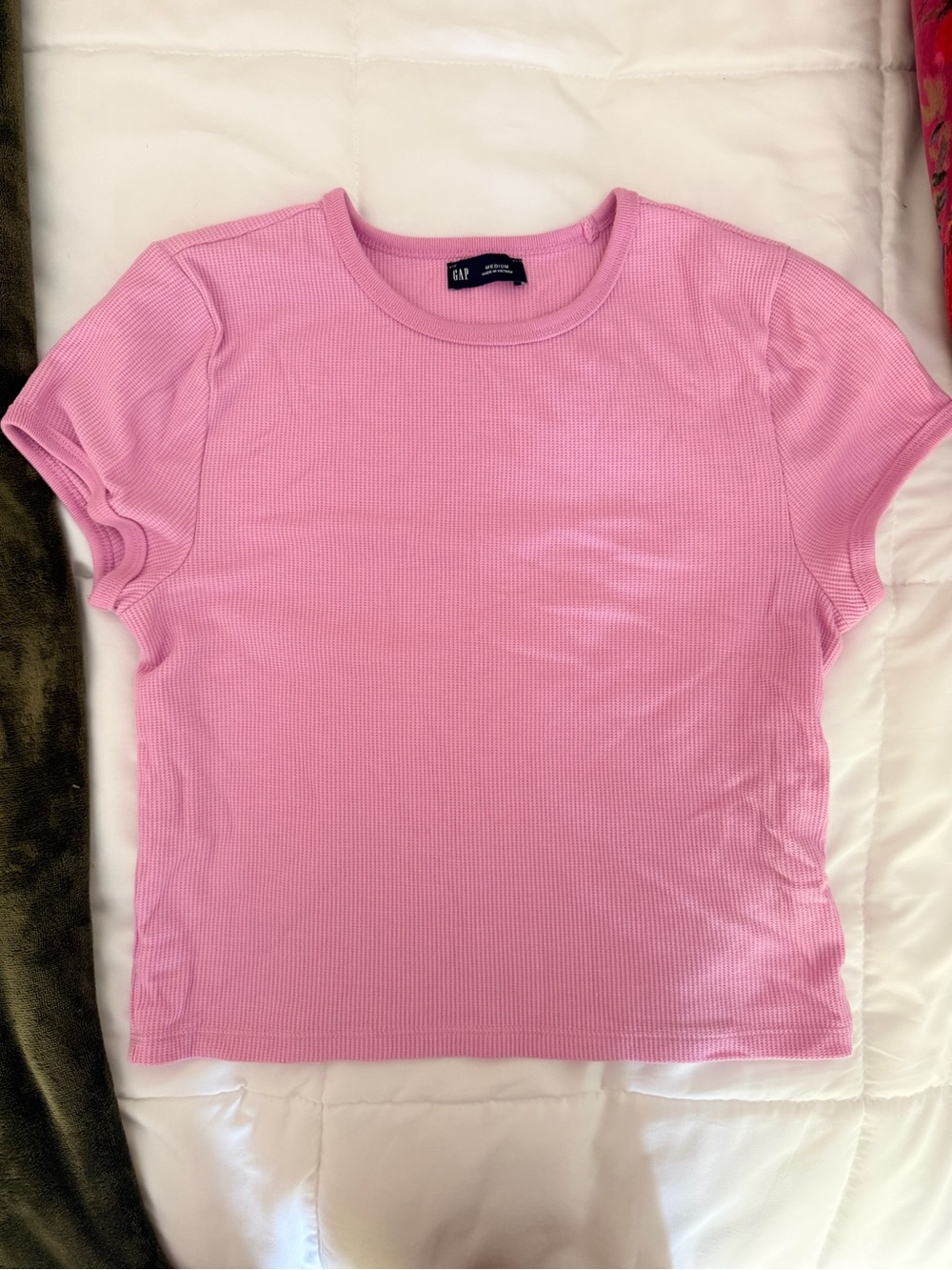 GAP waffle knit baby tee - Pink